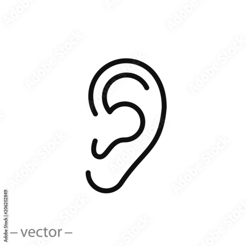 ear icon vector