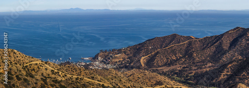 Panoramic view from Top of Catalina Island