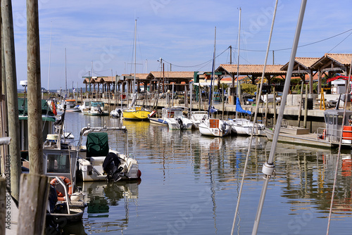 Ostreicole harbor of Andernos-les-bains, commune is a located on the northeast shore of Arcachon Bay, in the Gironde department in southwestern France.