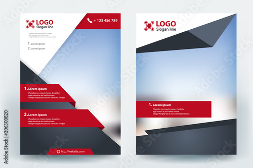 corporative business flyer brochure vector template design