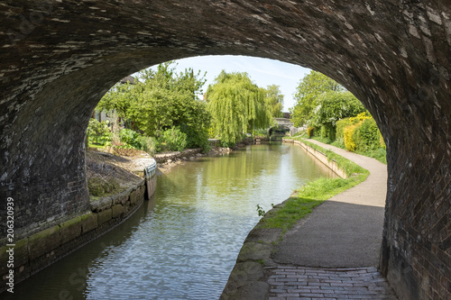 Shropshire union canal in Middlewich Cheshire UK