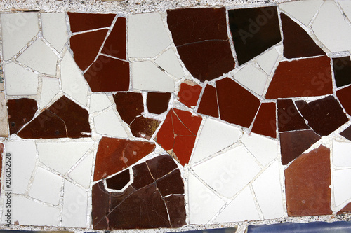 Barcelona, random mosaic pattern