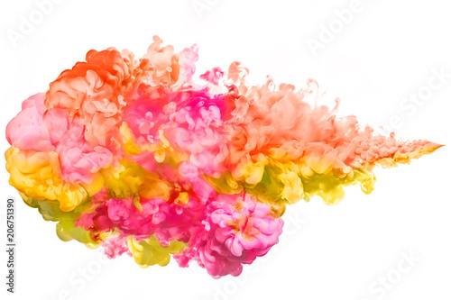Color Explosion. Colourful ink in water. Rainbow of colors
