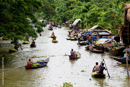 Floating Vegetable Market