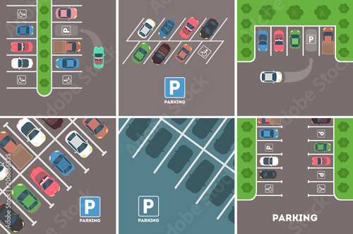 Parking in city.