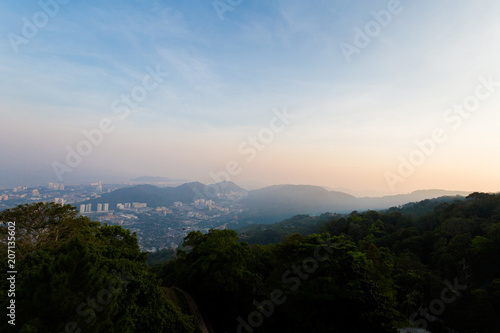 Penang Hill landscape in Malaysia