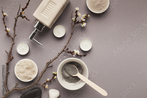 Natural cosmetics for home or salon spa treatment