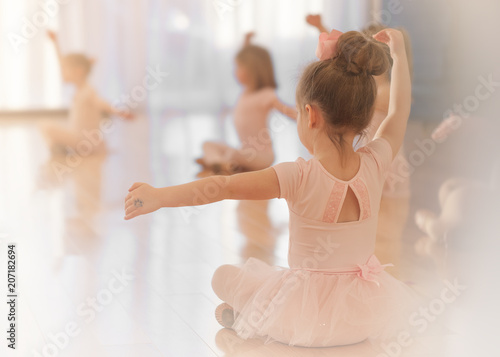 A Girl in Ballet Class, Pink, Tutu, Sweet, Cute, Light, Beauty, Learning 