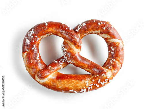 freshly baked pretzel