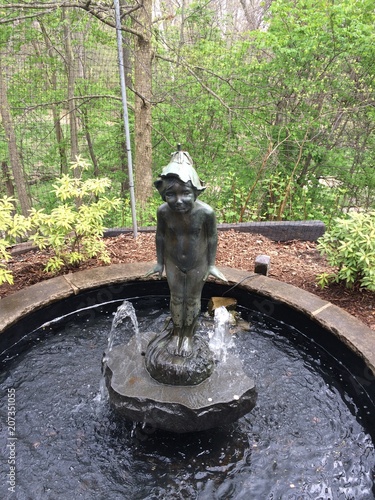 water fountain statue at Wildwood Preserve Metropark