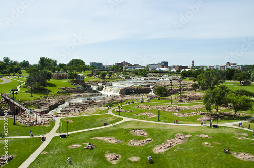 View of the sioux falls from the viewing tower 