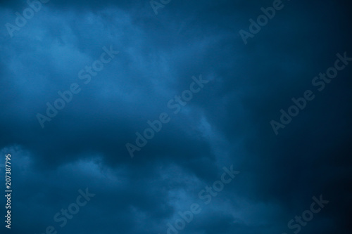 Stormy clouds for background.
