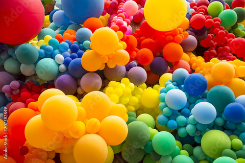 Multicolored balloons