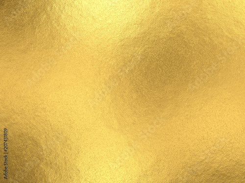 Gold foil background with light reflections.