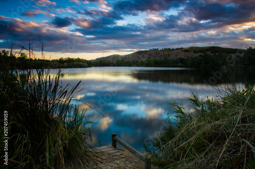 Atardecer en el lago