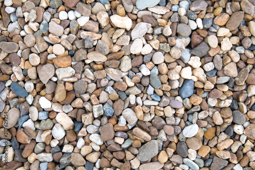 Small stones gravel texture background,decoration in the gardening