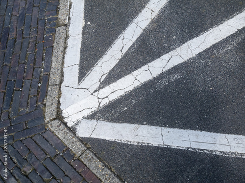 white lines on asphalt