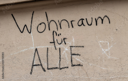 Wohnraum für alle Graffiti