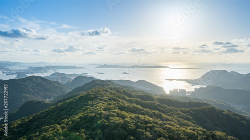 View from Inasa Mount in Nagasaki, Japan