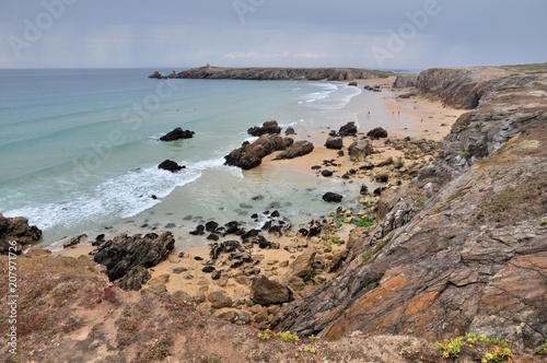 La côte sauvage sur la presqu'île de Quiberon