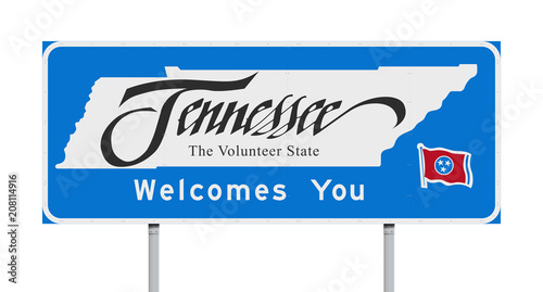 Tennessee Welcomes You road sign