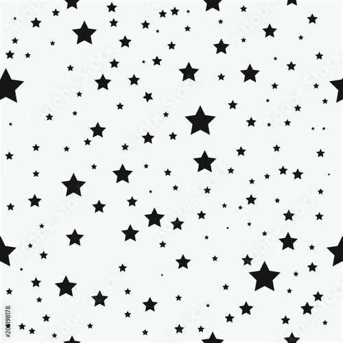 Seamless stars pattern vector design