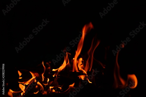 Flame, fire, burning, bonfire