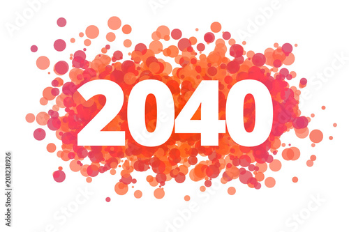 Jahr 2040 - dynamische rote Punkte