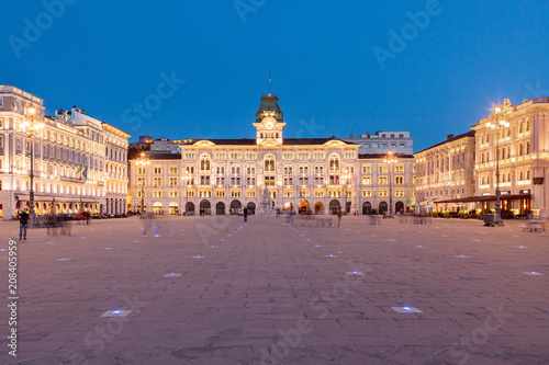 Piazza dell'unità d'Italia, Trieste, Friuli Venezia Giulia, Italia