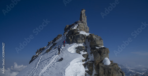 Gran Paradiso Peak 4061m in Italy Alps