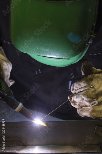 Welding machine welding TIG.