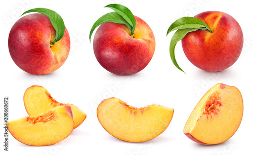 peach fruits collection