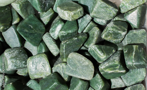 jade gem stone as natural mineral rock