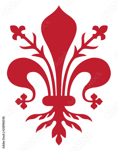 Giglio rosso simbolo di Firenze