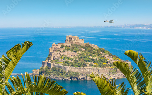 Castello Aragonese - famous landmark near Ischia island, Italy