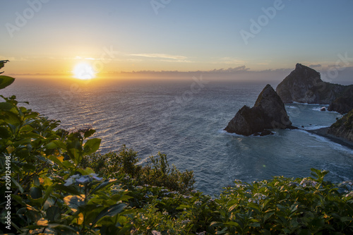 sunset izu peninsula, japan