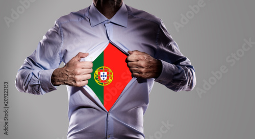 Tifoso del Portogallo
