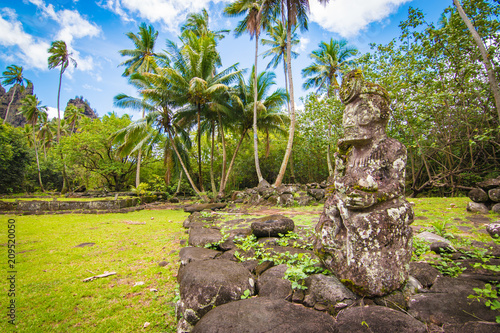 Stone Tiki, Nuku Hiva, Marquesas Islands