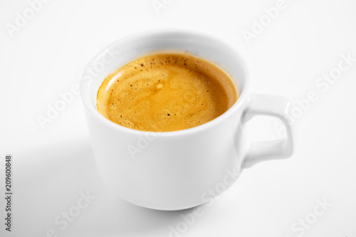 cup coffee isolated on a white background