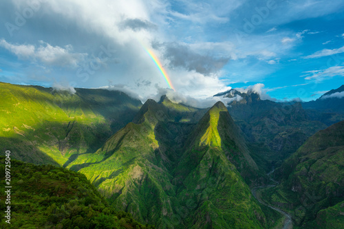 Rainbow over Cap Noir, Dos D'Ane, La Possession, Reunion Island