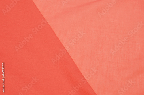 cotton fabric Batiste salmon color