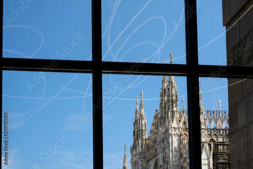 Milano Piazza Duomo e Galleria dal Museo del Novecento