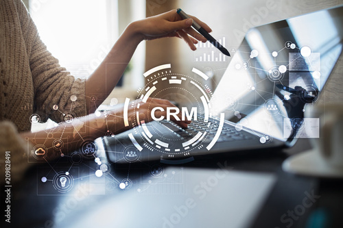 CRM. Customer relationship management concept. Customer service and relationship.