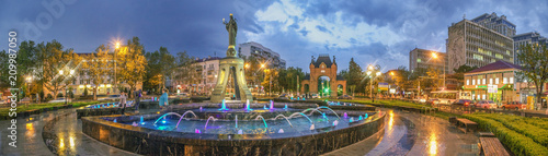 KRASNODAR, RUSSIA - MAY 2, 2017: Monument to the Holy Great Martyr Catherine.