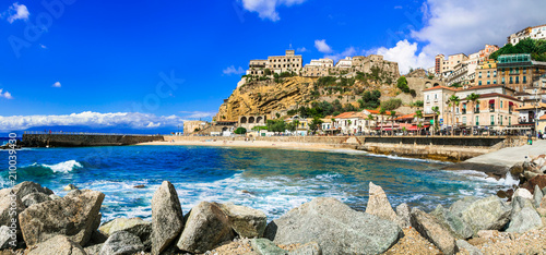 Italian summer holidays -Pizzo Calabro - beautiful coastal town in Calabria Italy