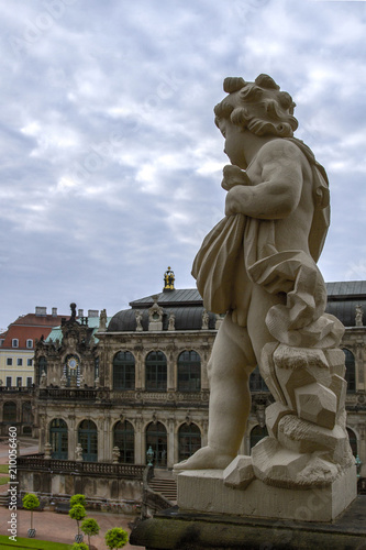 DRESDEN, GEMANY. Zwinger Art Gallery and Museum. Zwinger is a museum complex. Saxony, European travel.