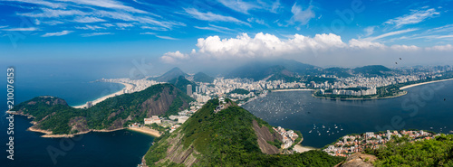 Panorama Rio de Janeiro seen from high vantage point