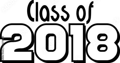 Class of 2018 Block Letters