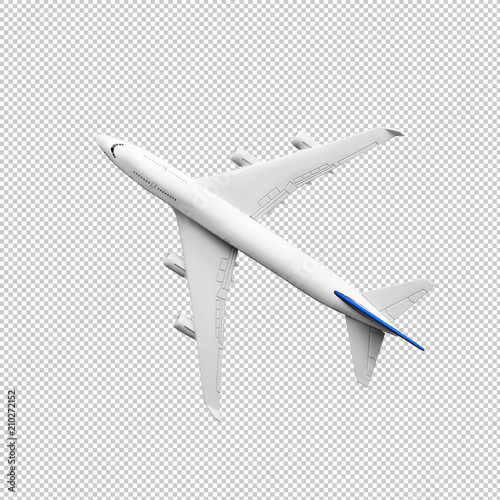 Model plane,airplane mock up.clipping path