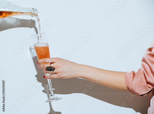 Woman Holding Wine Glass